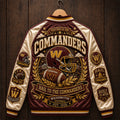 Washington Commanders Merch Hail to the Commanders Varsity Jacket Washington Football Fan Gear - Merchluma