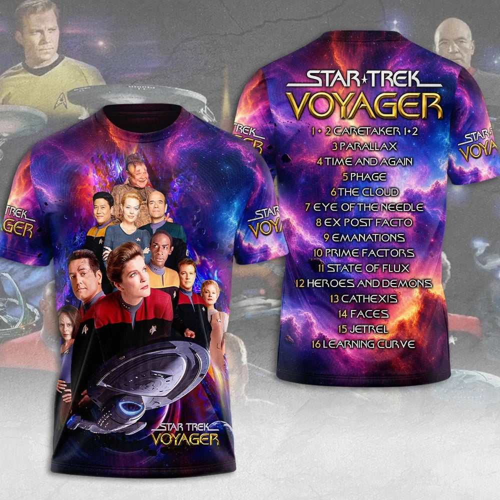Star Trek Merch The Next Generation 40 Years Anniversary T-Shirt TNG Cast Fan Graphic Tee - Merchluma