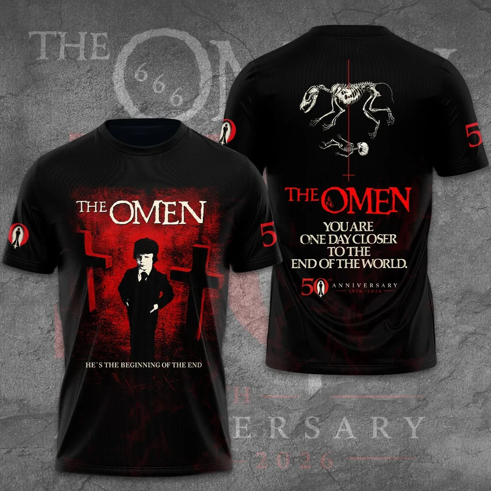 The Omen 50th Anniversary 1976-2026 Horror Movie Shirt The Omen Merch Film Fan Gifts - Merchluma