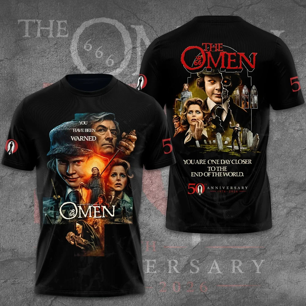 The Omen 50th Anniversary Vintage Horror Movie T-Shirt The Omen Merch Damien Fan Gift 2026 - Merchluma