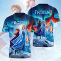 Frozen III Elsa Anna T-Shirt Frozen 3 Ice Princess Snowflake Graphic Tee Gifts For Movie Fan - Merchluma