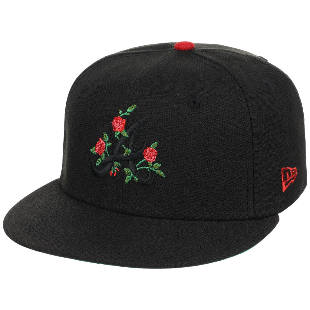 Lids Hat Drop Atlanta Crown The City Merch Atlanta Braves Roses Atlanta Snapback Hat Fan Gear - Merchluma