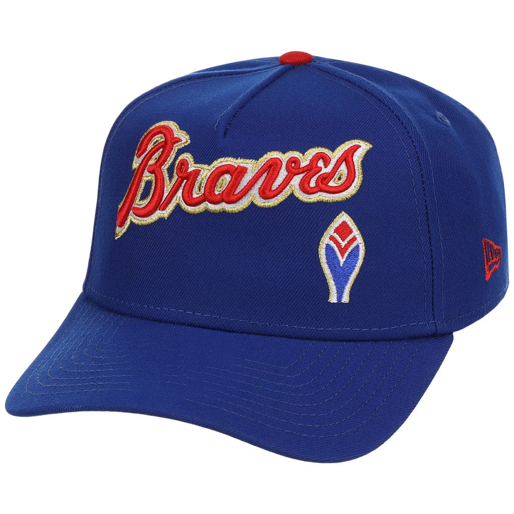 Lids Hat Drop Atlanta Crown The City Merch Atlanta Braves Coop Script Embroidered Hat Fan Gear - Merchluma