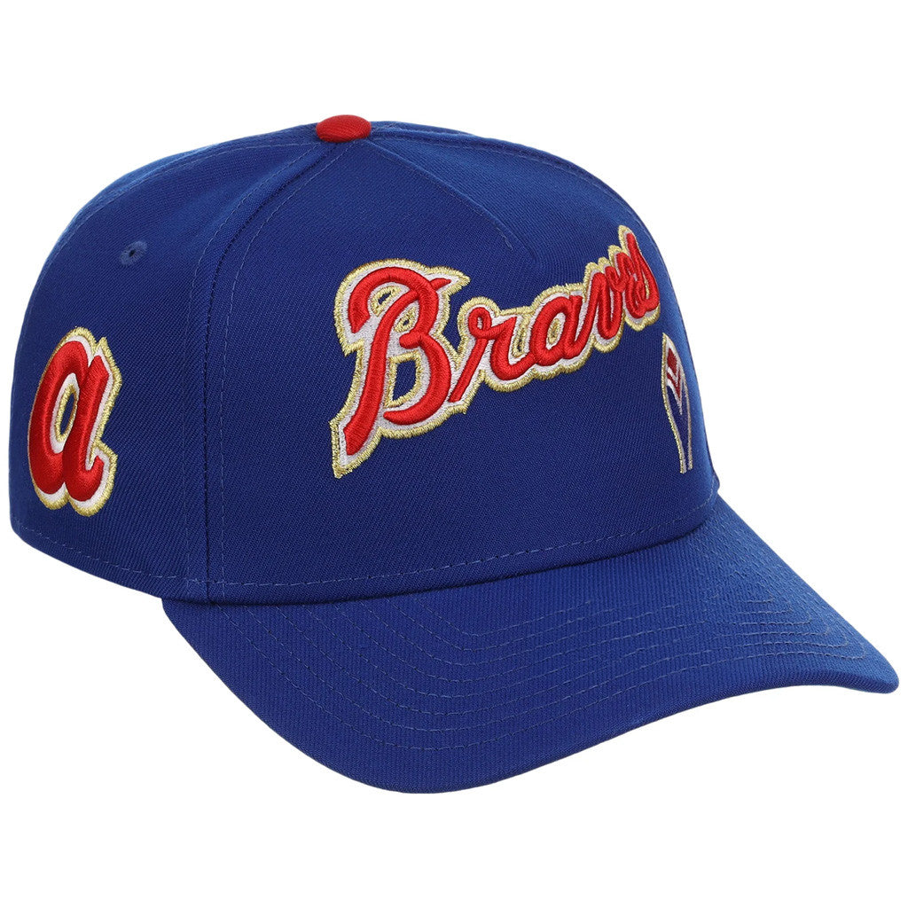 Lids Hat Drop Atlanta Crown The City Merch Atlanta Braves Coop Script Embroidered Hat Fan Gear - Merchluma