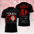 The Omen 1976-2026 Anniversary Shirt Classic Supernatural Horror Movie T-Shirt The Omen Merch - Merchluma