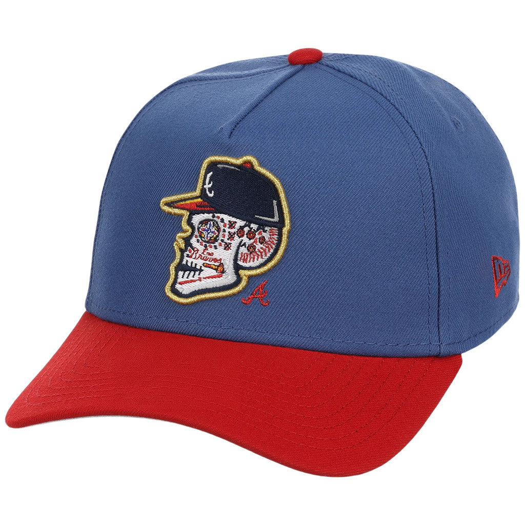 Lids Hat Drop Atlanta Crown The City Merch Atlanta Braves Skull Embroidered Hat Fan Gift Ideas - Merchluma