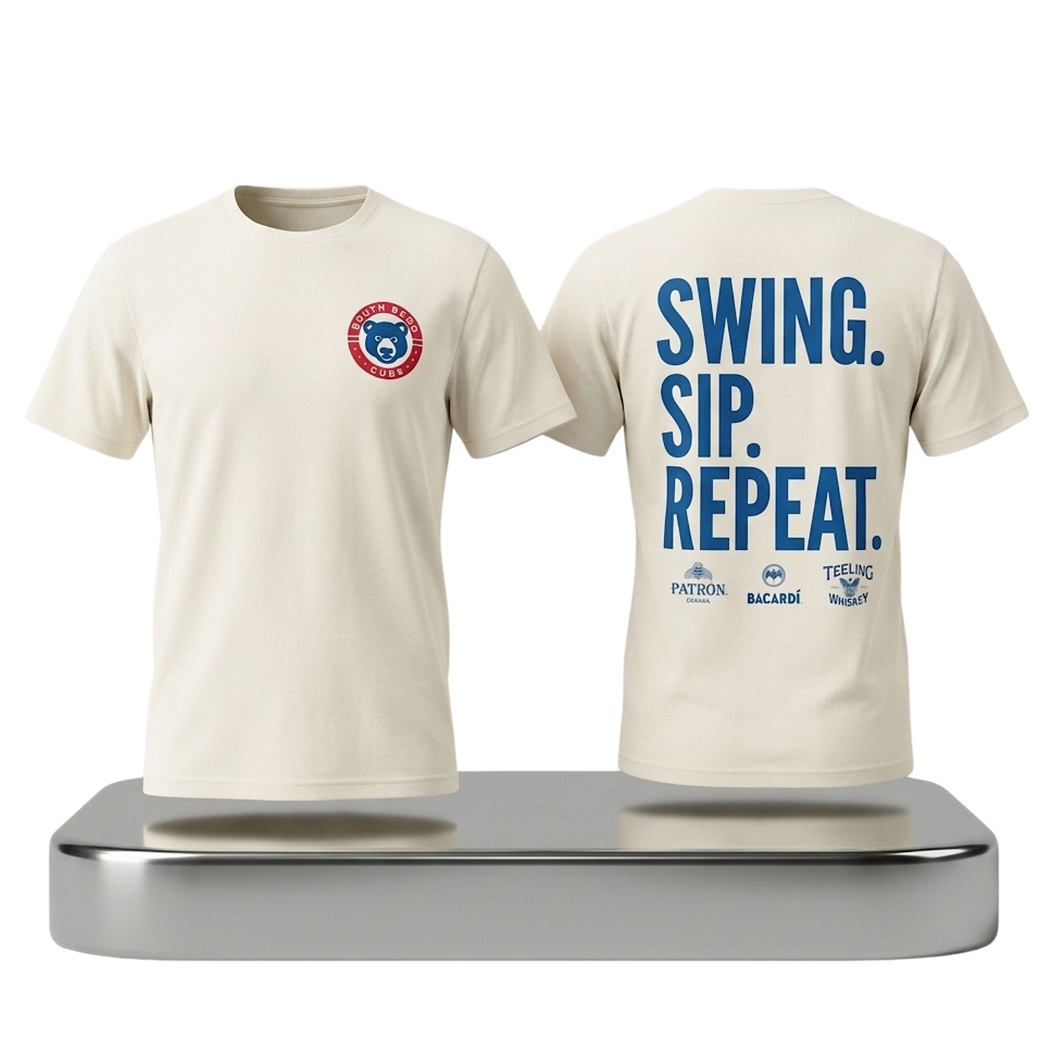 South Bend Cubs Swing Sip Repeat 2026 Shirt SB Cubs Merch Gifts For Baseball Fans - Merchluma
