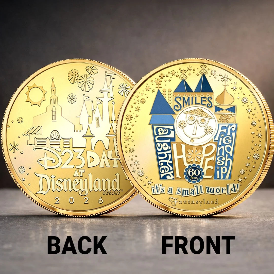 D23 Day 2026 Disneyland Collectible Coin It's A Small World 60th Anniversary Keepsake - Merchluma