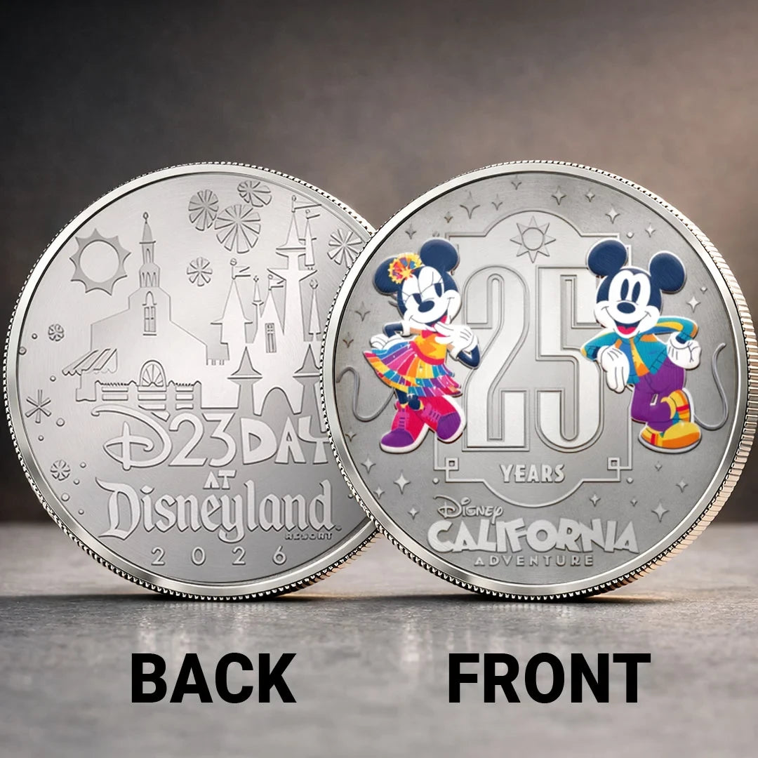 D23 Disneyland 2026 Commemorative Coin Fantasyland It's A Small World 60 Years Collector Gift - Merchluma