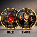 Harry Potter 25th Anniversary Commemorative Coin Harry Hermione Ron Wizarding World Merch - Merchluma