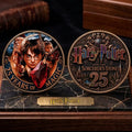 Harry Potter 25th Anniversary Commemorative Coin Hogwarts 25 Years Of Magic Wizarding World Merch - Merchluma