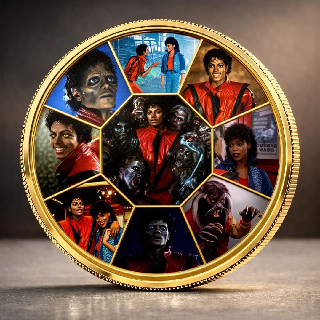 Michael JacksonMerch Rock With You Tribute Commemorative Coin Classic Pop Music Fan Gifts - Merchluma
