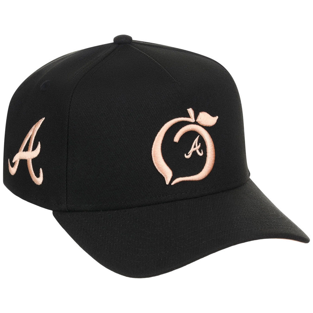 Lids Hat Drop Atlanta Crown The City Merch Atlanta Braves Peach Embroidered Hat Present For Fan - Merchluma