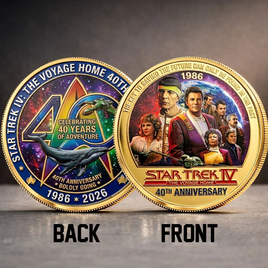 Star Trek The Original Series 60th Anniversary Commemorative Coin Celebrating 60 Years Gifts - Merchluma