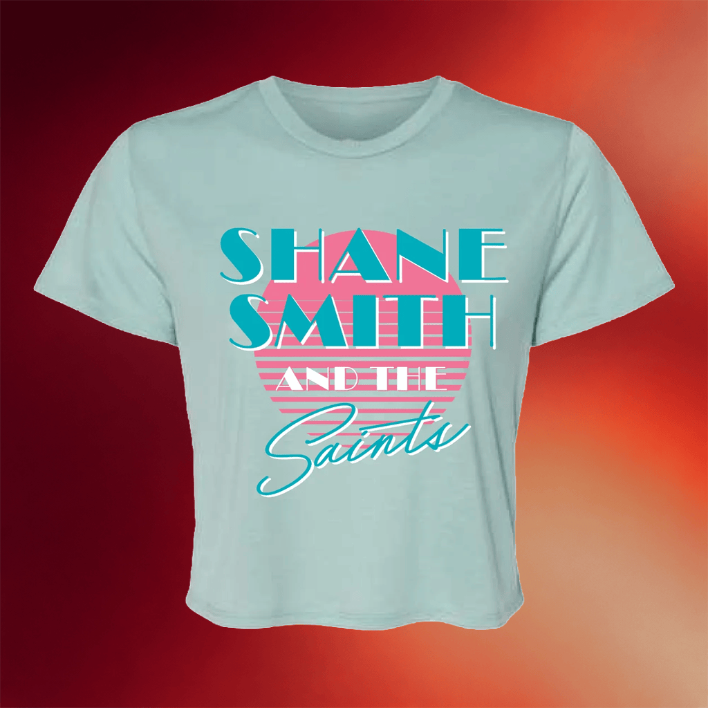 Shane Smith And The Saints Merch 2026 Saints Synthwave Crop Top Gifts For Her - Merchluma