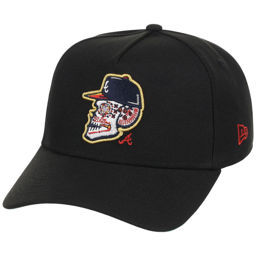 Lids Hat Drop Atlanta Crown The City Merch Atlanta Braves Skull Embroidered Hat Gift For Fans - Merchluma