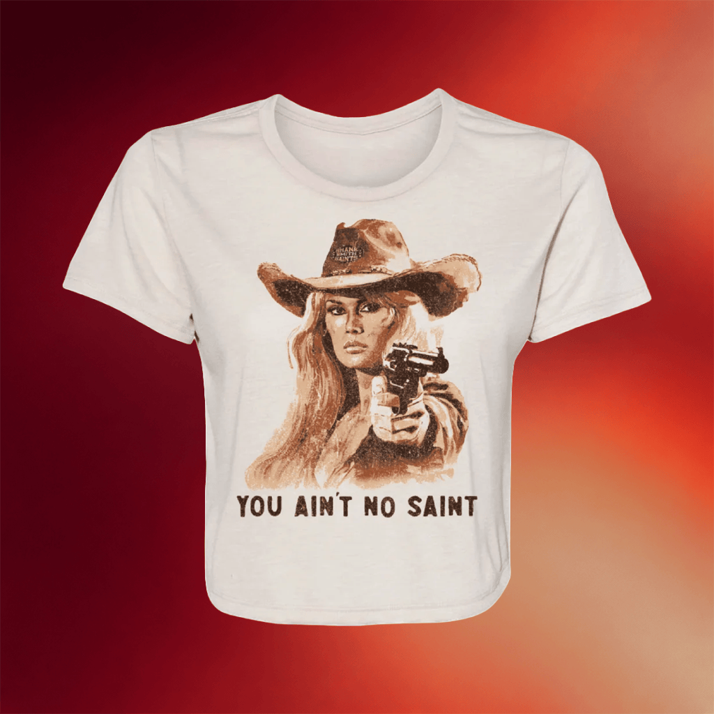Shane Smith And The Saints Merch 2026 You Ain't No Saint Crop Top Music Lover Gift For Her - Merchluma