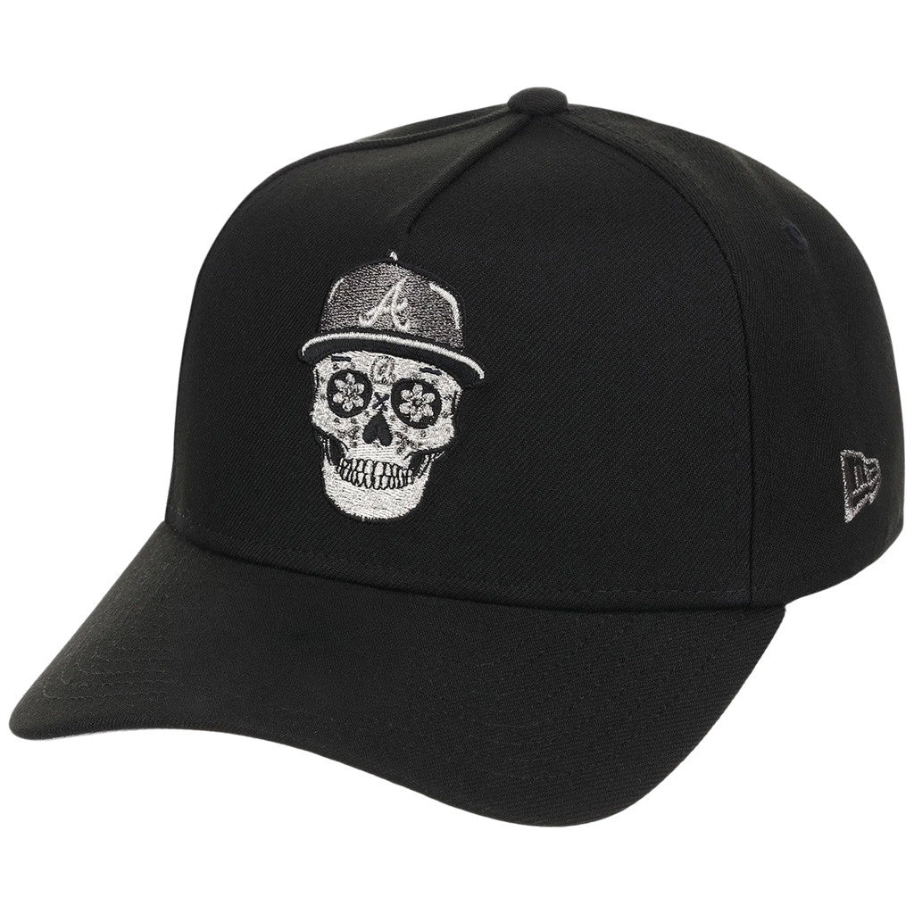 Lids Hat Drop Atlanta Crown The City Merch Atlanta Braves Skull Hat Atlanta Braves Merch Black - Merchluma