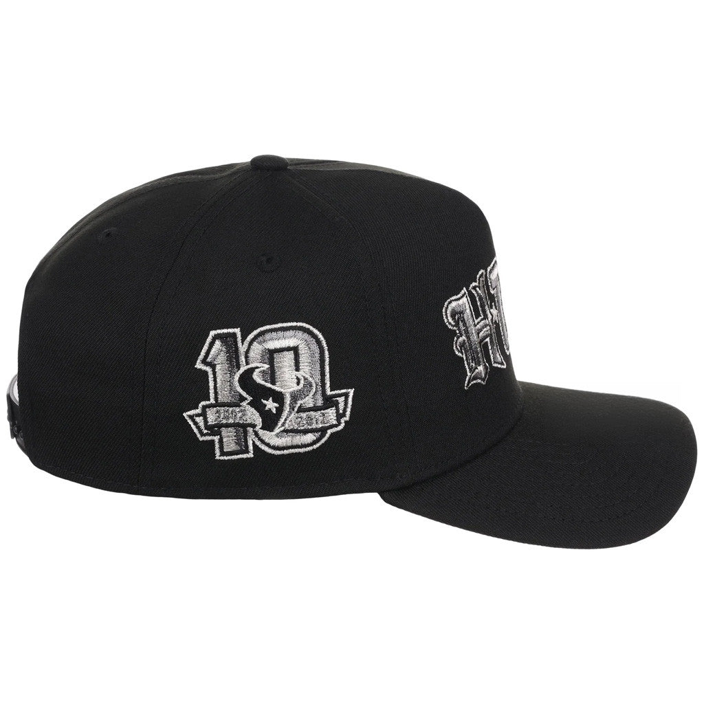 Lids Hat Drop Houston Crown The City Merch Houston Texans H-Town Black Hat Gift For Fans - Merchluma