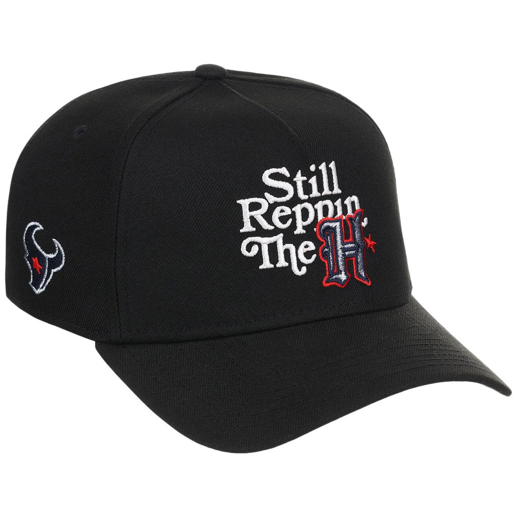 Lids Hat Drop Houston Crown The City Merch Houston Texans Still Reppin The H Embroidered Hat - Merchluma