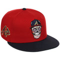 Lids Hat Drop Atlanta Crown The City Merch Atlanta Braves Skull Snapback Hat Baseball Fan Gifts - Merchluma