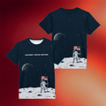 Thespaceshop Store Kennedy Space Center Astronaut On Moon Tee - Merchluma
