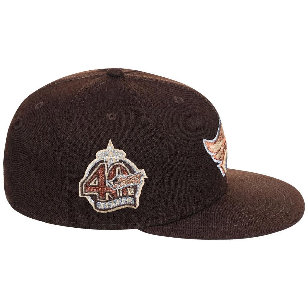 Lids Hat Drop Frosted Bark Merch Anaheim Angels Snapback Hat Gifts For Baseball Lovers - Merchluma