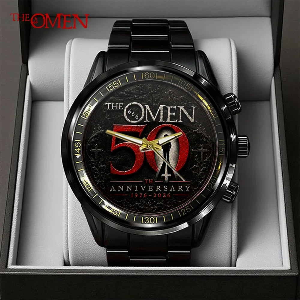 The Omen 50 Years Anniversary Watch 1976-2026 Horror Film The Omen Merch Gifts For Fans - Merchluma