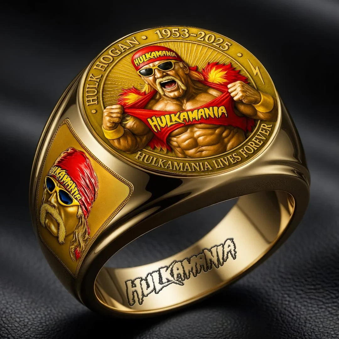 Hulk Hogan 1953 2025 Hulkamania Lives Forever Memorial Ring Wrestling Legend Gifts - Merchluma