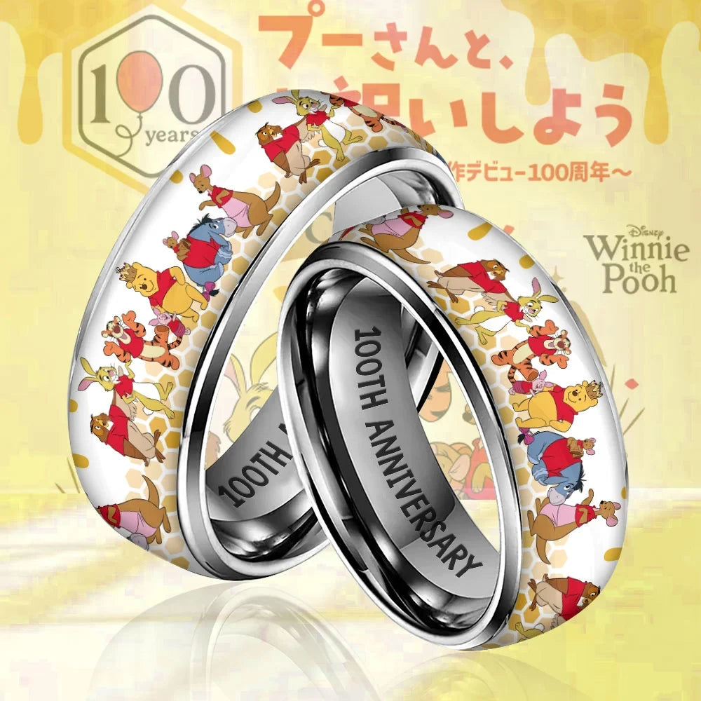 Winnie the Pooh 100th Anniversary 2026 Ring Winnie the Pooh Merch Cartoon Fan Gifts - Merchluma