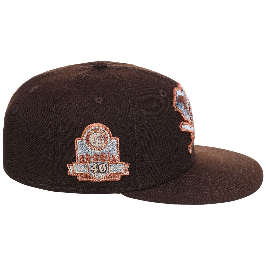 Lids Hat Drop Frosted Bark Merch Oakland Athletics Snapback Hat Baseball Enthusiast Gifts - Merchluma