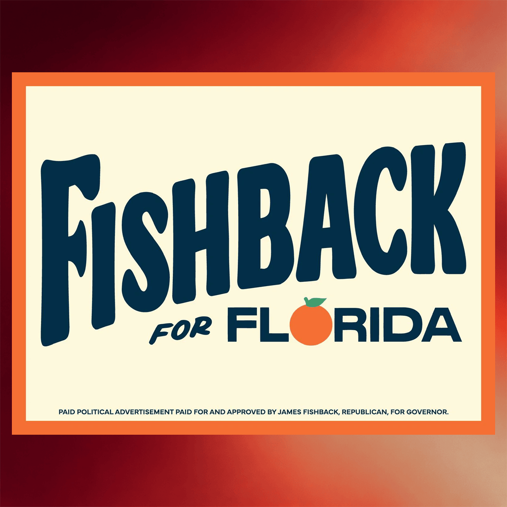 Fishback Merch 2026 Fishback For Florida Yard Sign Support Republican Outdoor Decor Gifts - Merchluma