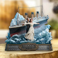 Titanic 30 Years Anniversary Acrylic Plaque Jack And Rose Romantic Movie Collectible Gifts - Merchluma