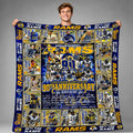 The Los Angeles Rams 90th Anniversary 1937-2027 Blanket LA Rams Merch Gifts For Fans - Merchluma