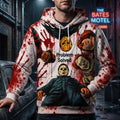 Halloween Horror Problem Solved Hoodie Michael Myers Jason Chucky Pennywise Freddy Graphic Hoodie - Merchluma