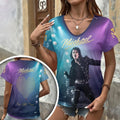 Michael Jackson Music Legend V-Neck Shirt Rock With You King Of Pop T-Shirt Michael Jackson Merch - Merchluma