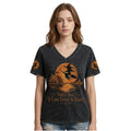 Why Yes Actually I Can Drive A Stick 2026 Halloween V-Neck Shirt Horror Holiday Apparel - Merchluma