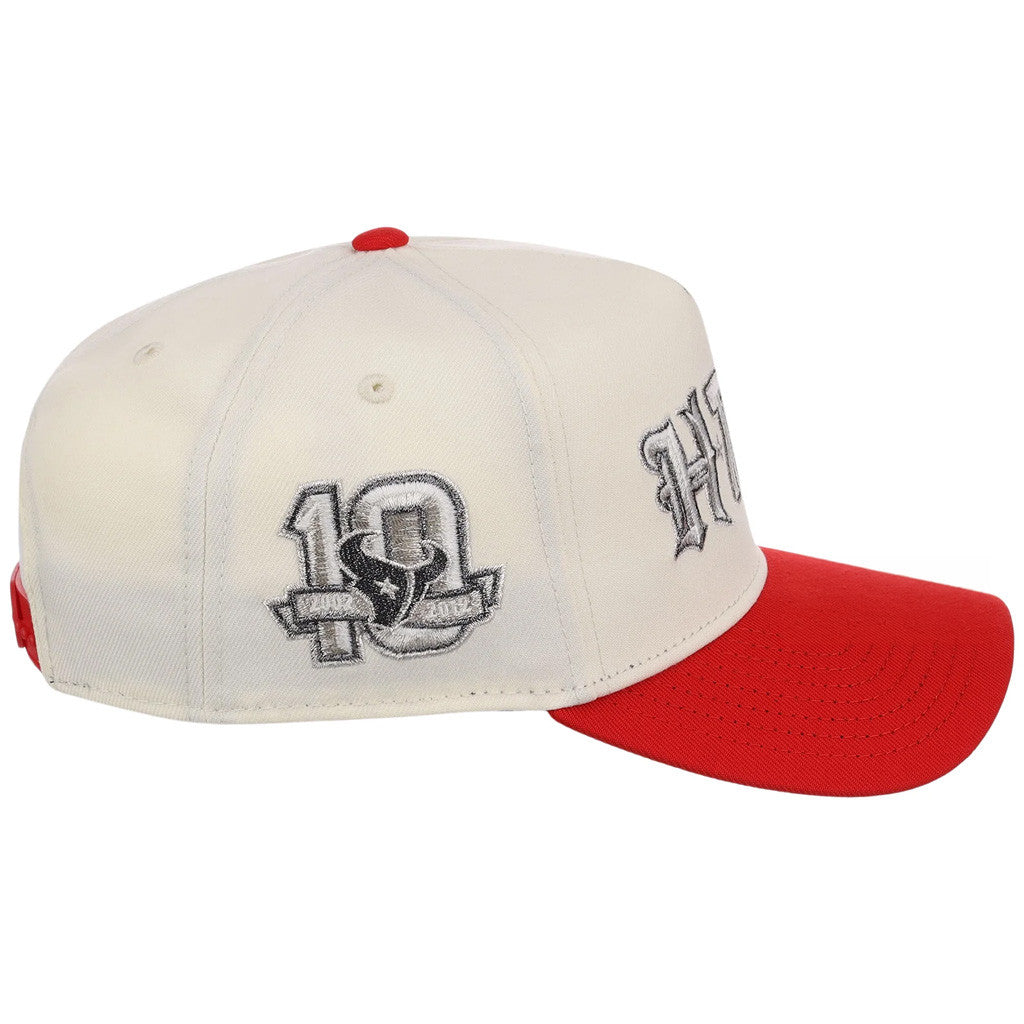 Lids Hat Drop Houston Crown The City Merch Houston Texans H-Town Two Tone Hat Fan Gear - Merchluma