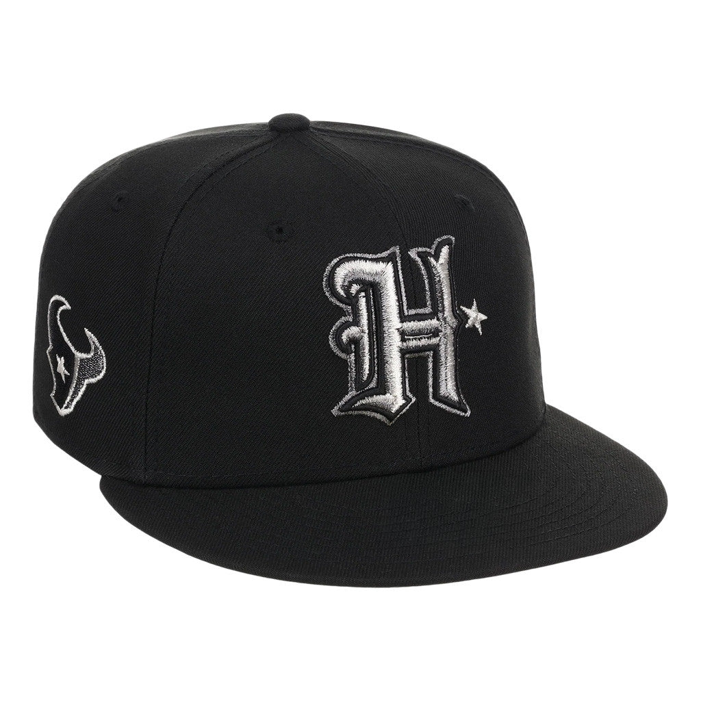 Lids Hat Drop Houston Crown The City Merch Houston Texans H Star Snapback Hat Black - Merchluma
