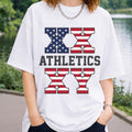 XX XY Athletics Patriotic American Flag Sports USA T-Shirt Gifts For Sports Lovers - Merchluma