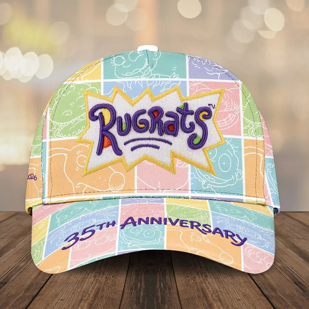 Rugrats 35th Anniversary Hat Embroidered Rugrats Merch Gifts For Cartoon Lovers - Merchluma
