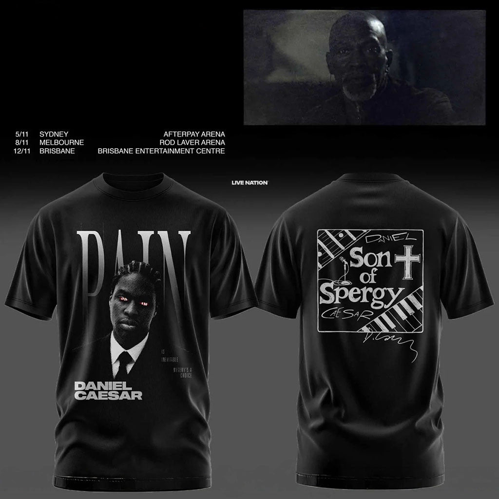 Daniel Caesar Son Of Spergy Tour 2026 Shirt Black Daniel Caesar Merch Music Fan Gear Him Gifts - Merchluma