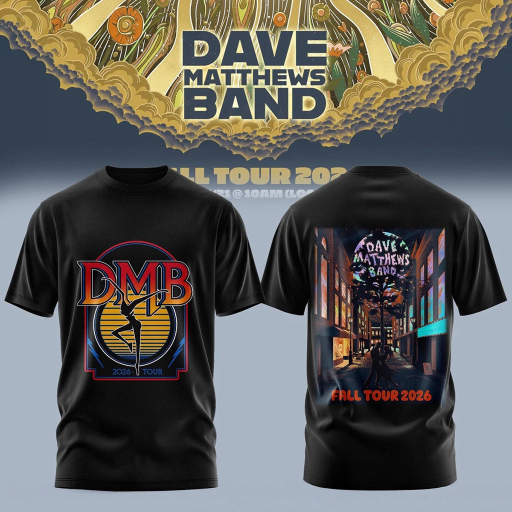 Dave Matthews Band Fall Tour 2026 Shirt Dave Matthews Merch Gifts For Music Enthusiasts - Merchluma
