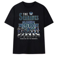 Seattle Seahawks 50th Anniversary 1976 2026 Legends Walking Signatures T-Shirt Seahawks Merch - Merchluma