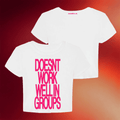 Adela Merch 2026 Doesn't Work Well In Groups Baby Tee Adela Shirt Gifts For Besties - Merchluma