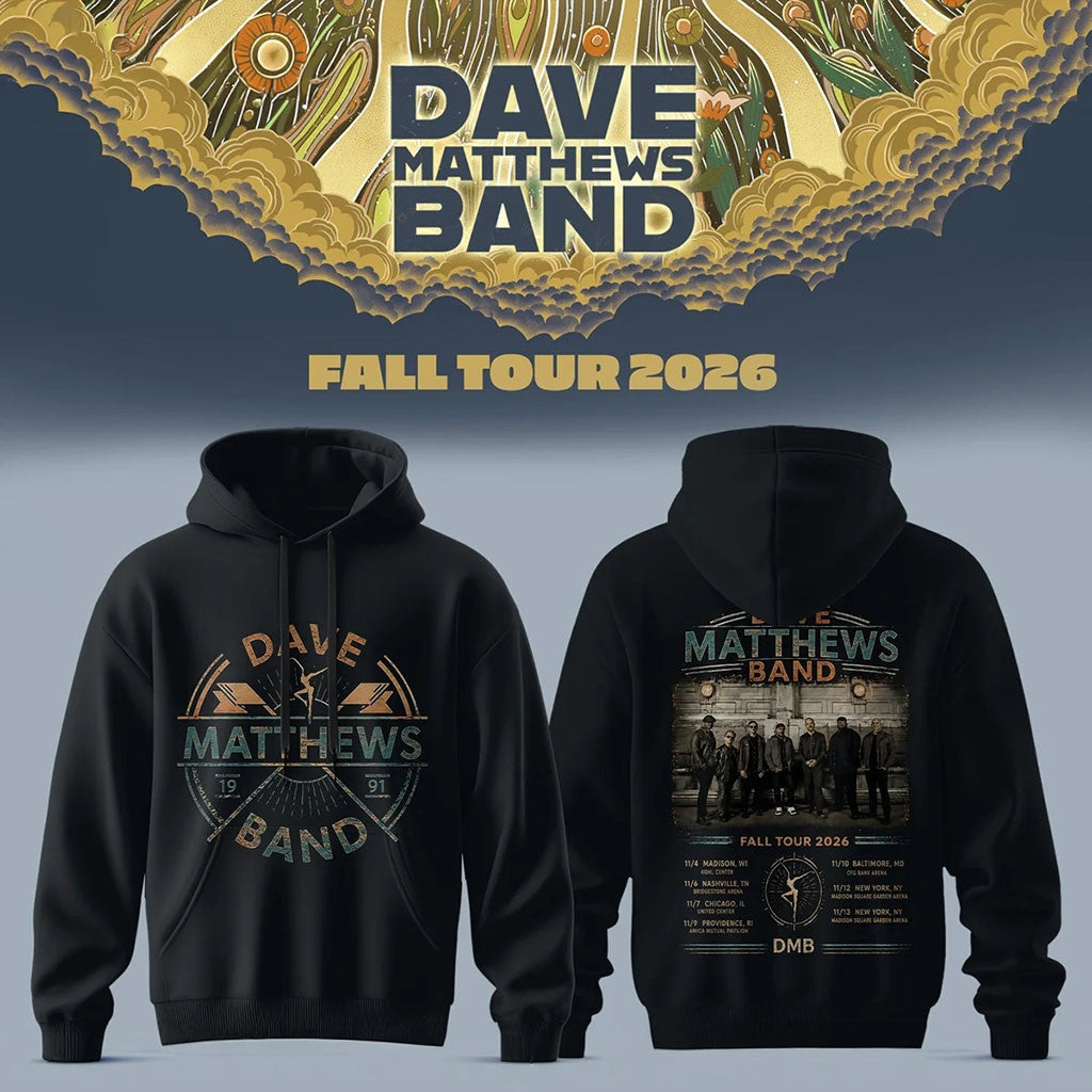 Dave Matthews Band Fall Tour 2026 Hoodie Dave Matthews Merch Gifts For Best Friends - Merchluma