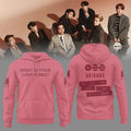 BTS What Is Your Love Song Hoodie Pink BTS Arirang Tour Merch Best Gifts For Kpop Fans - Merchluma