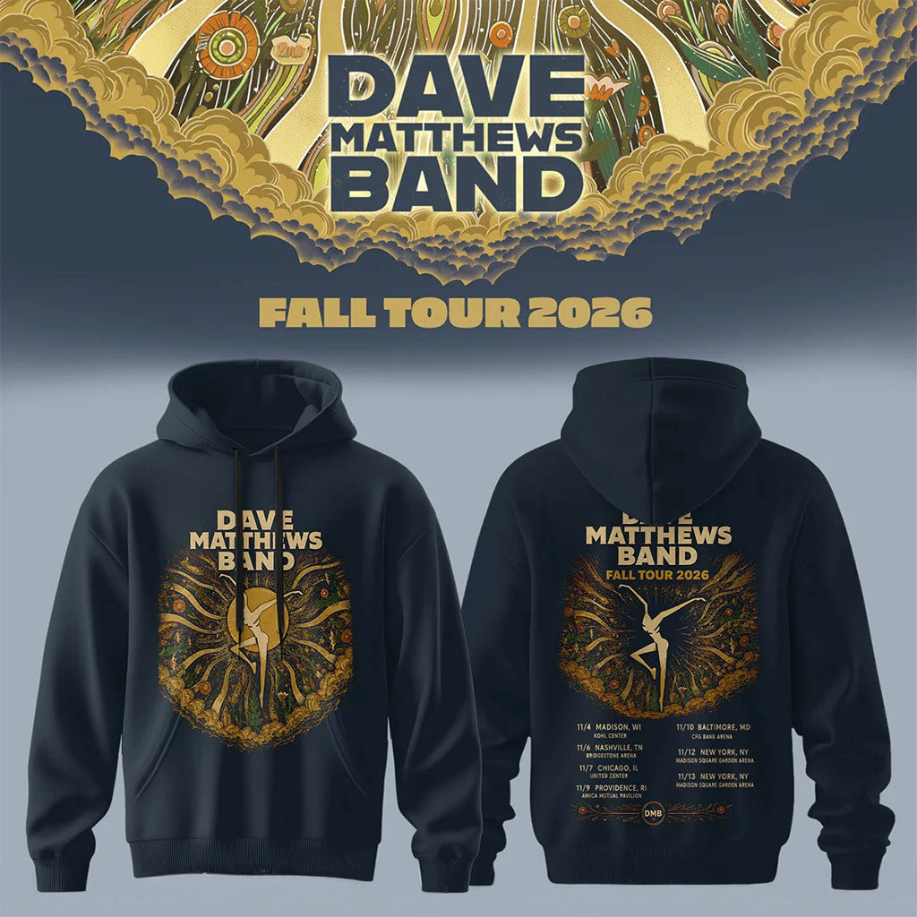 Dave Matthews Band Fall Tour 2026 Hoodie Dave Matthews Merch Music Related Gifts For Guys - Merchluma