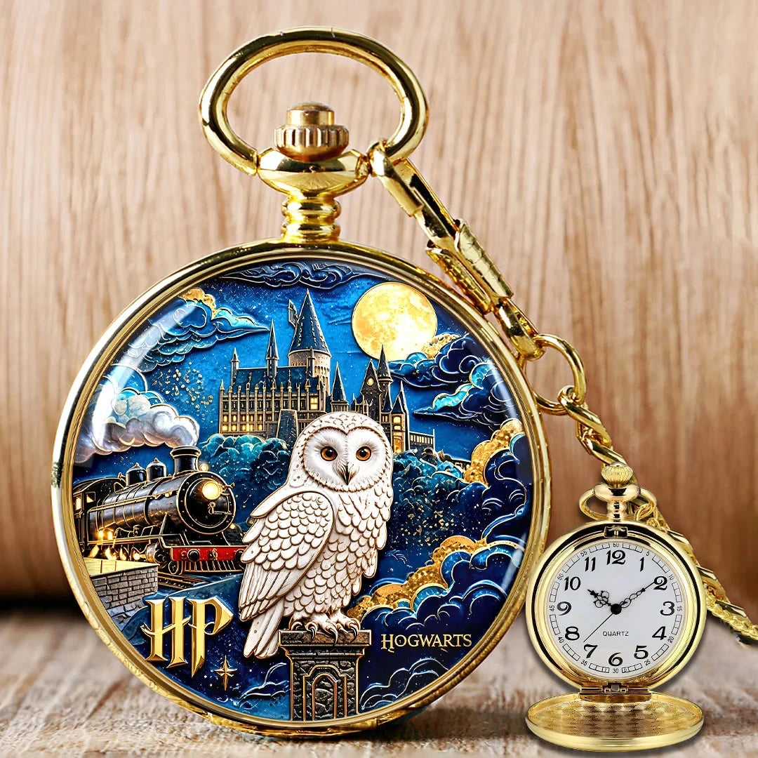 Harry Potter 2001 2026 Anniversary Pocket Watch 25 Years Of Magic Hogwarts Graphic Merch - Merchluma