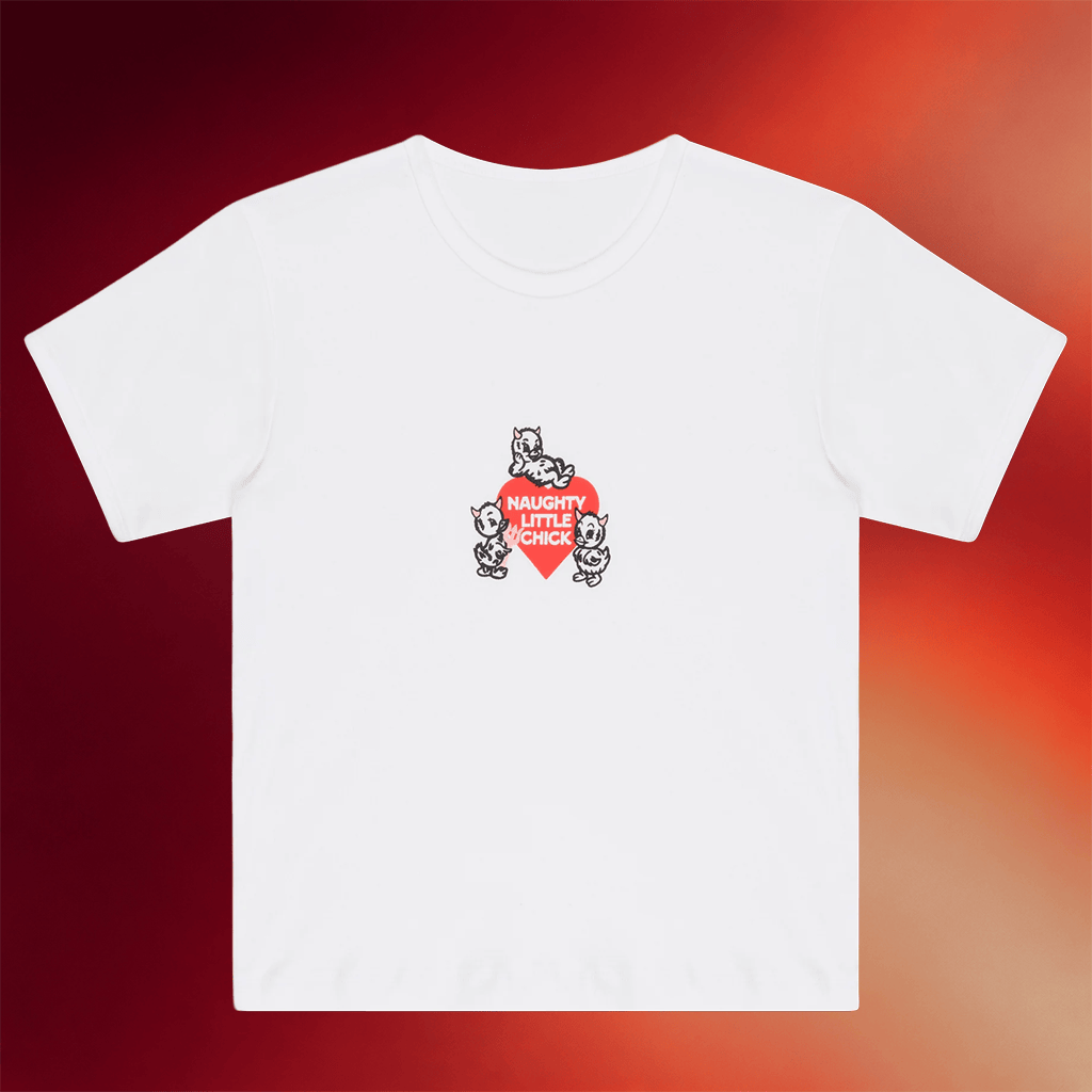 Call Her Daddy Merch 2026 Naughty Little Chick Baby Tee Best Gifts For Girlfriend - Merchluma